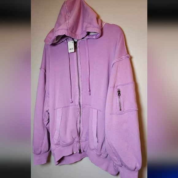 "Hold" We the Free By Your Side Lined Hoodie BubbleTea Small NWT $148 - Picture 3 of 9